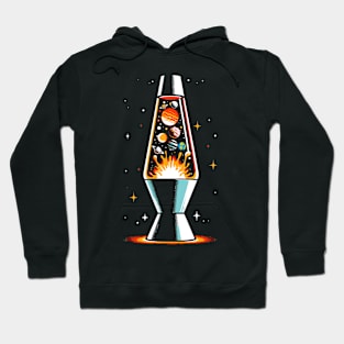 Planets in Lava Lamp Science Astronaut Funny Space Hoodie